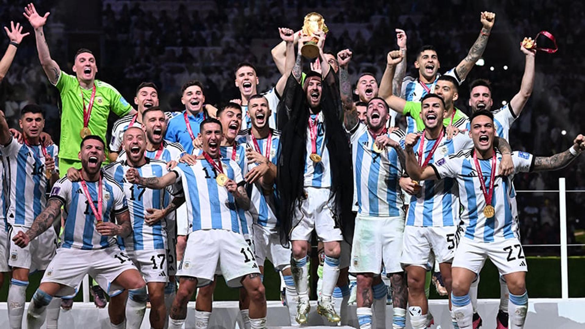 Argentina Taça Campeã do Mundo