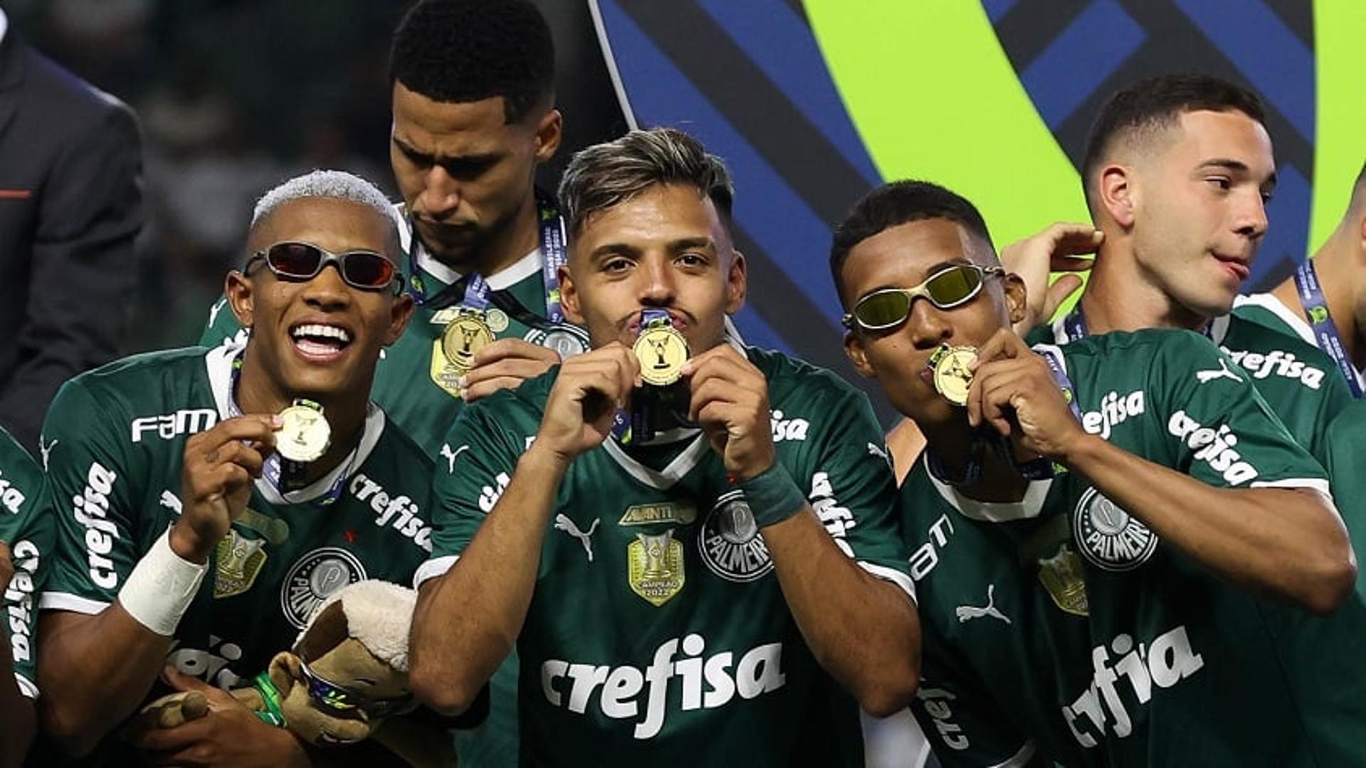 Danilo, Gabriel Menino e Vanderlan - Palmeiras