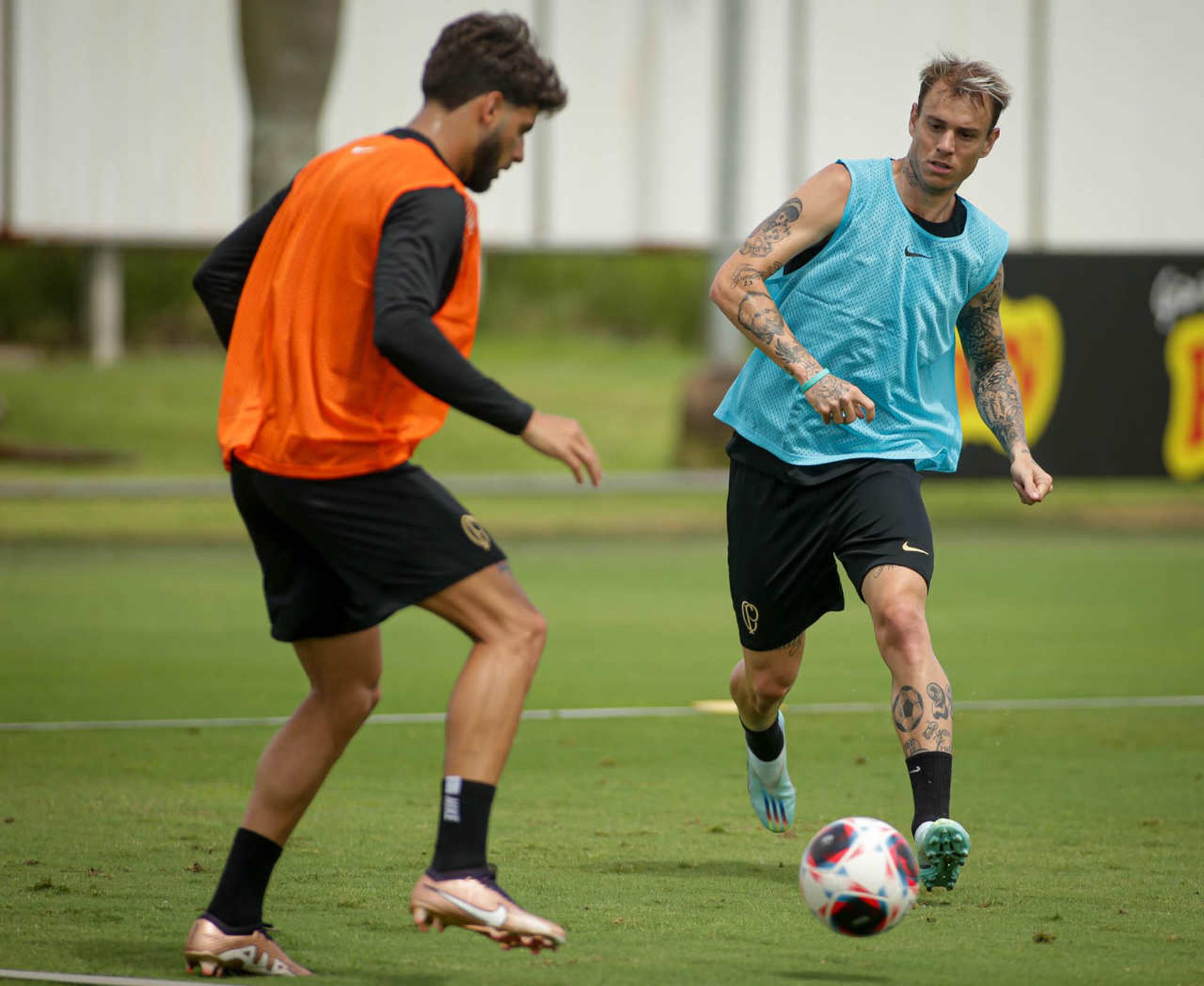 Yuri Alberto e Róger Guedes - Treino Corinthians 04/01