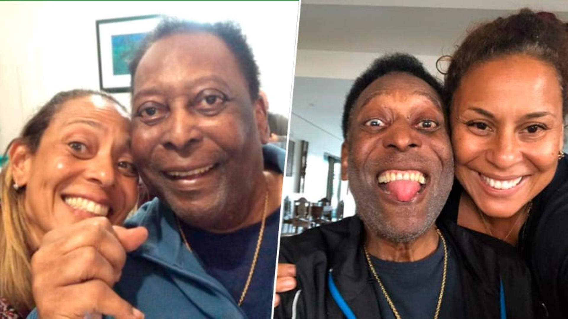 Montagem filhas Pelé