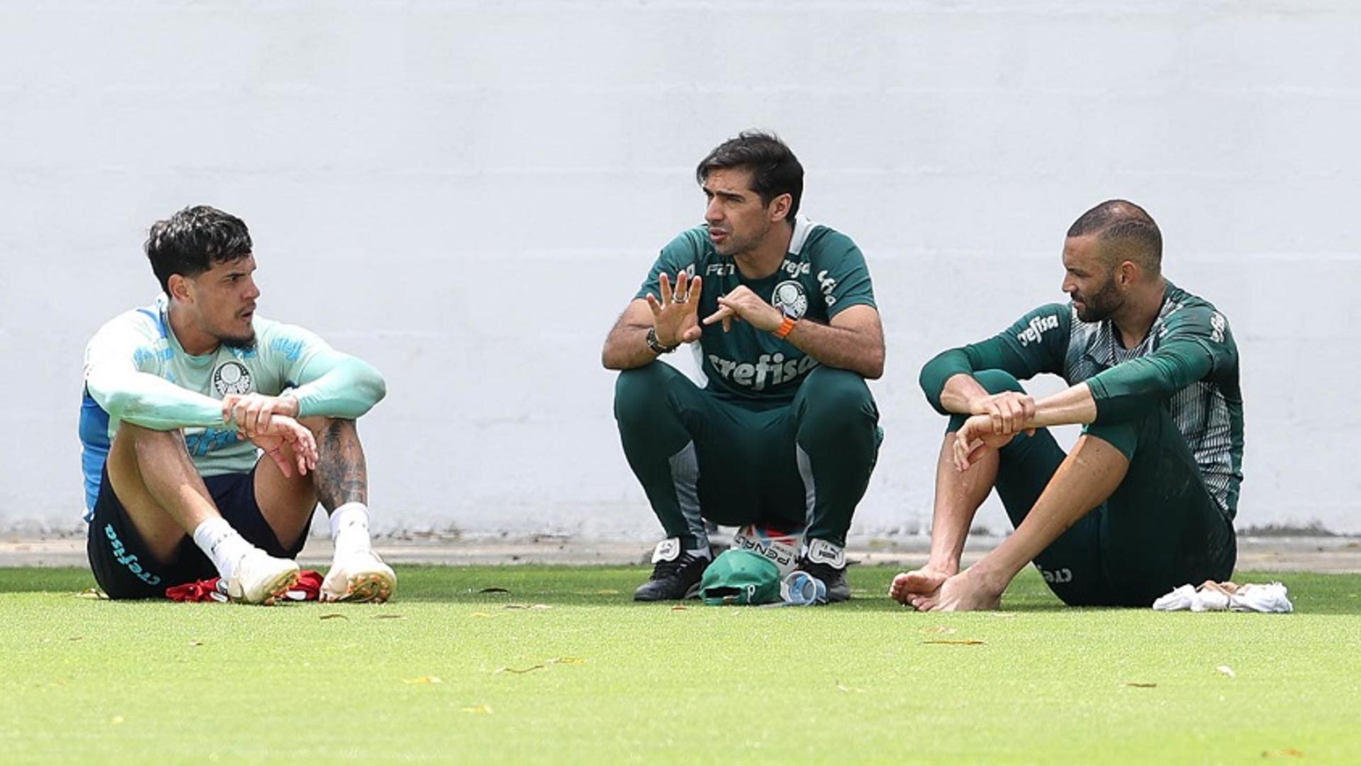 Gómez, Abel e Weverton - Treino Palmeiras