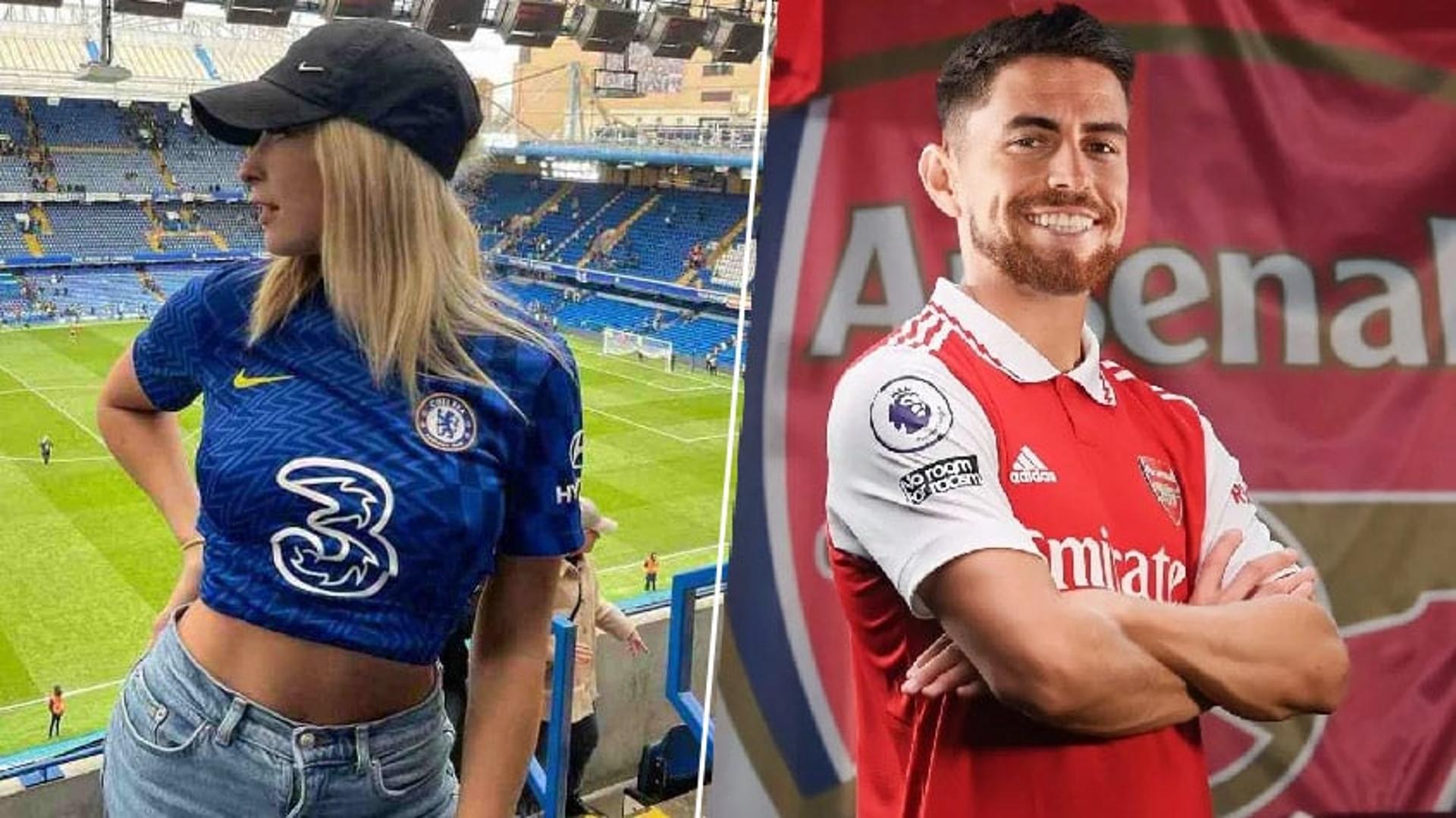 Astrid Wett (Chelsea) e Jorginho (Arsenal)