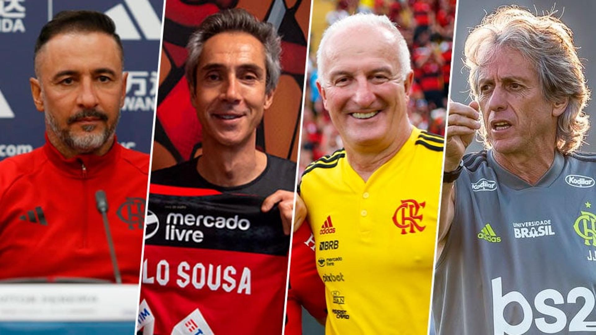 Vitor Pereira, Paulo Sousa, Dorival Jr. e Jorge Jesus