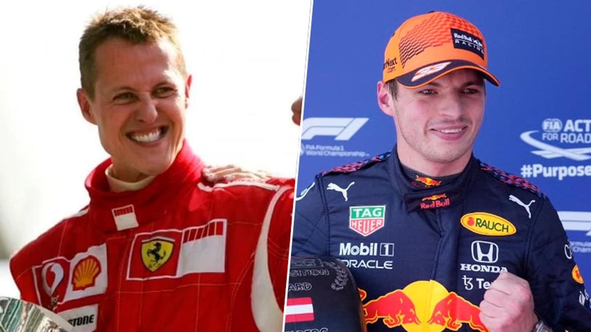 Michael Schumacher e Max Verstappen