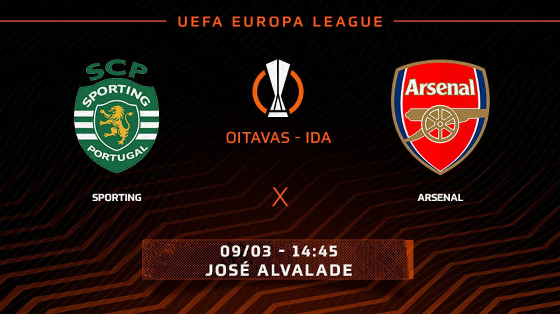 Tempo Real Sporting x Arsenal