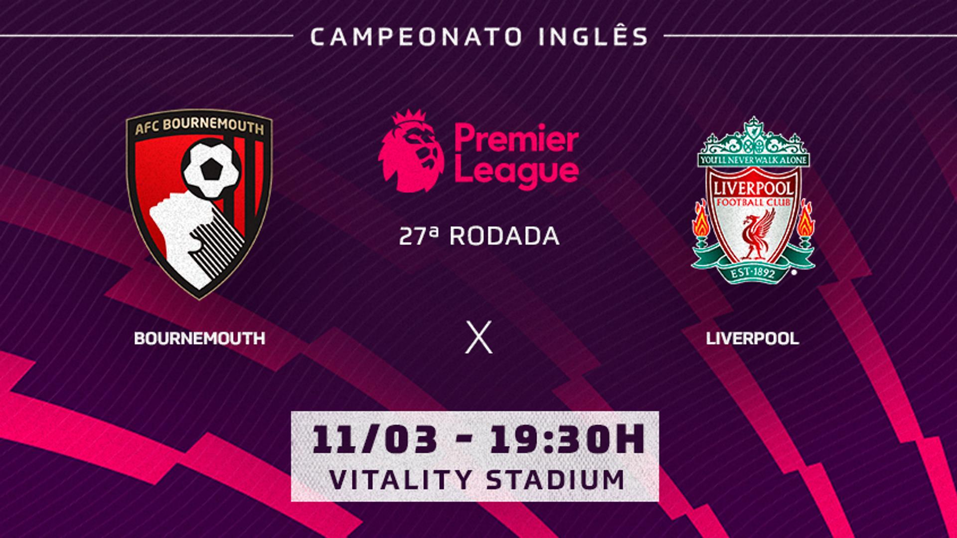 chamada - Bournemouth x Liverpool