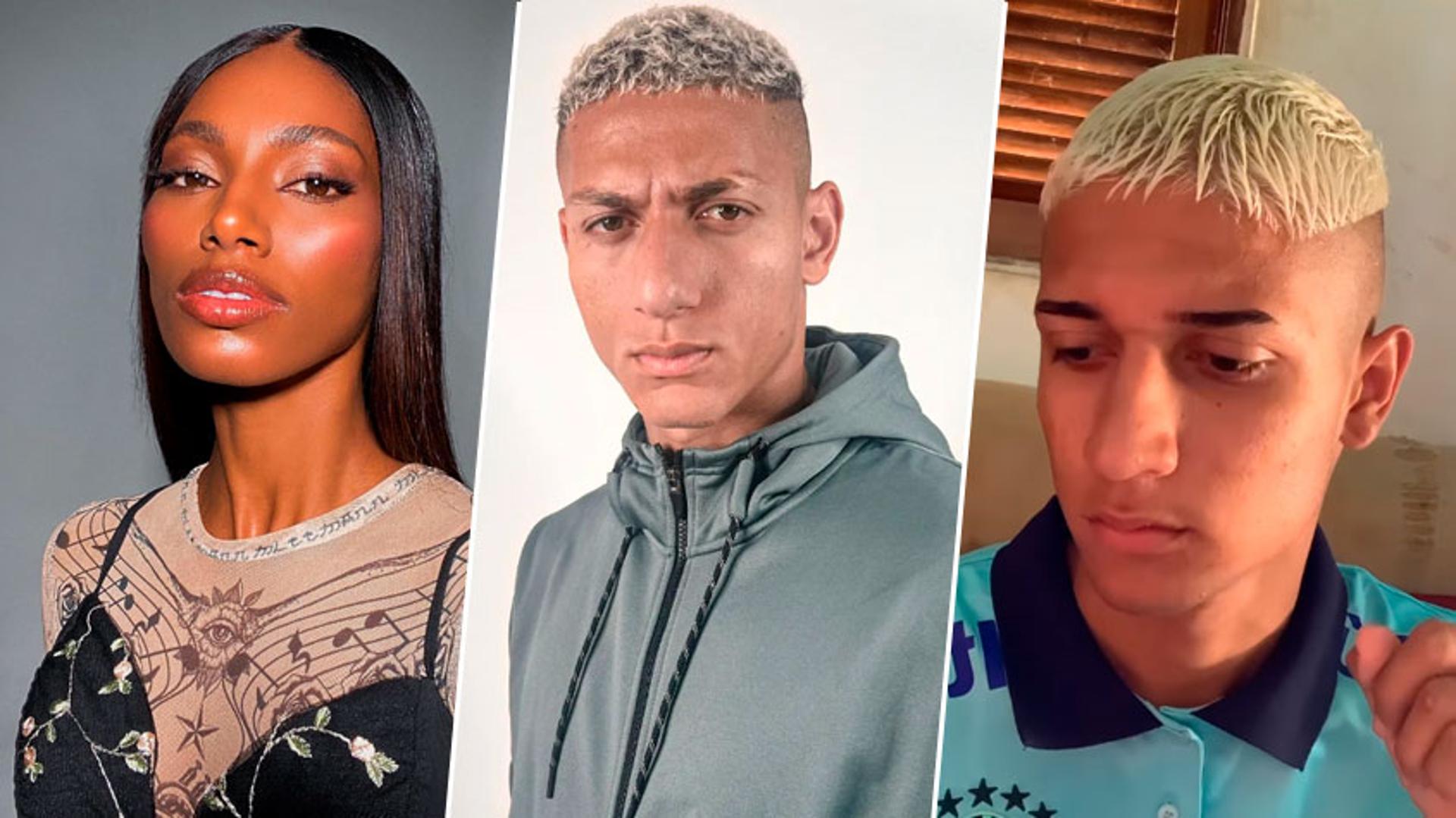 Montagem Richarlison e Tina