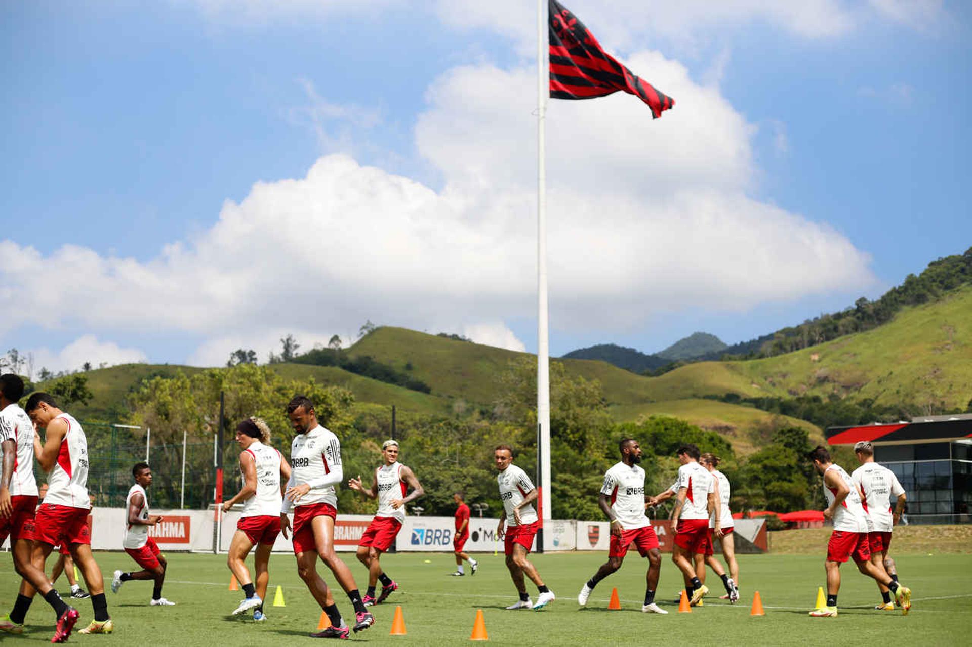 Treino Flamengo Time Elenco CT Ninho