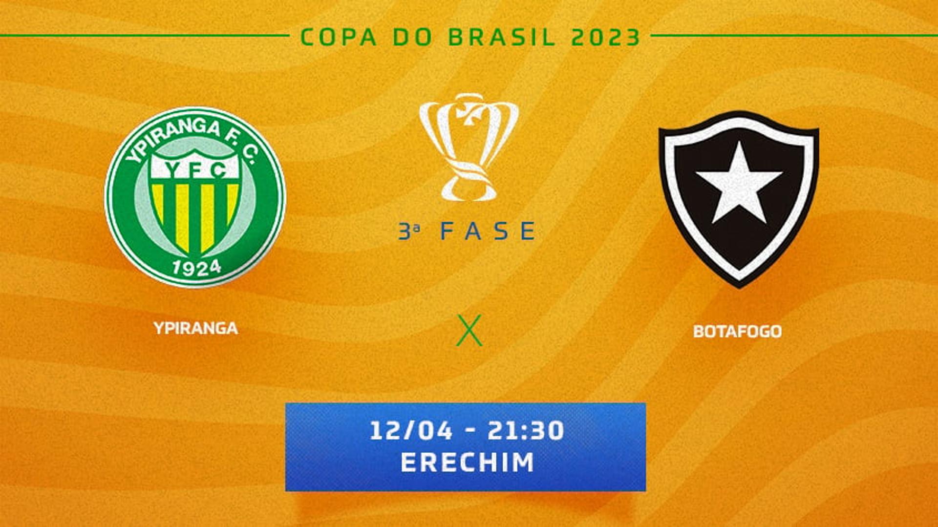 Tempo Real Ypiranga x Botafogo - Copa do Brasil