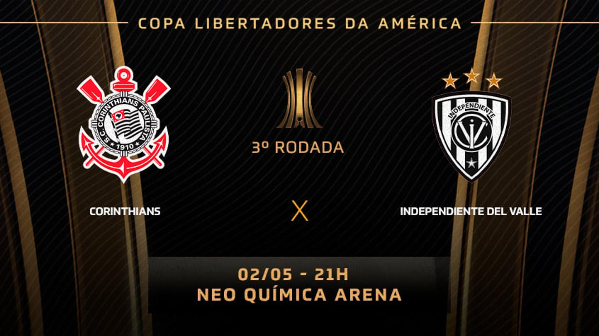 Nota Ficha Corinthians x Independiente del Valle