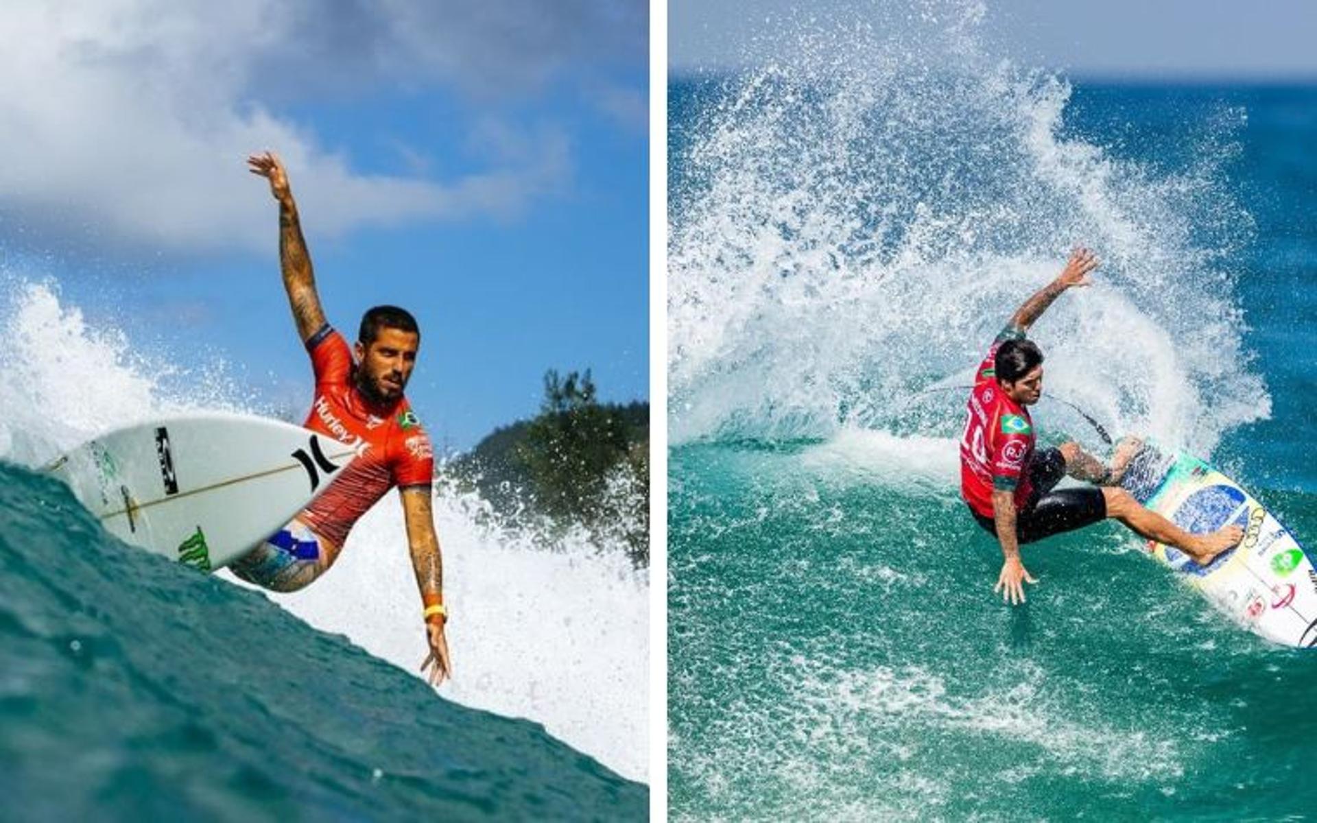 Filipe Toledo e Gabriel Medina