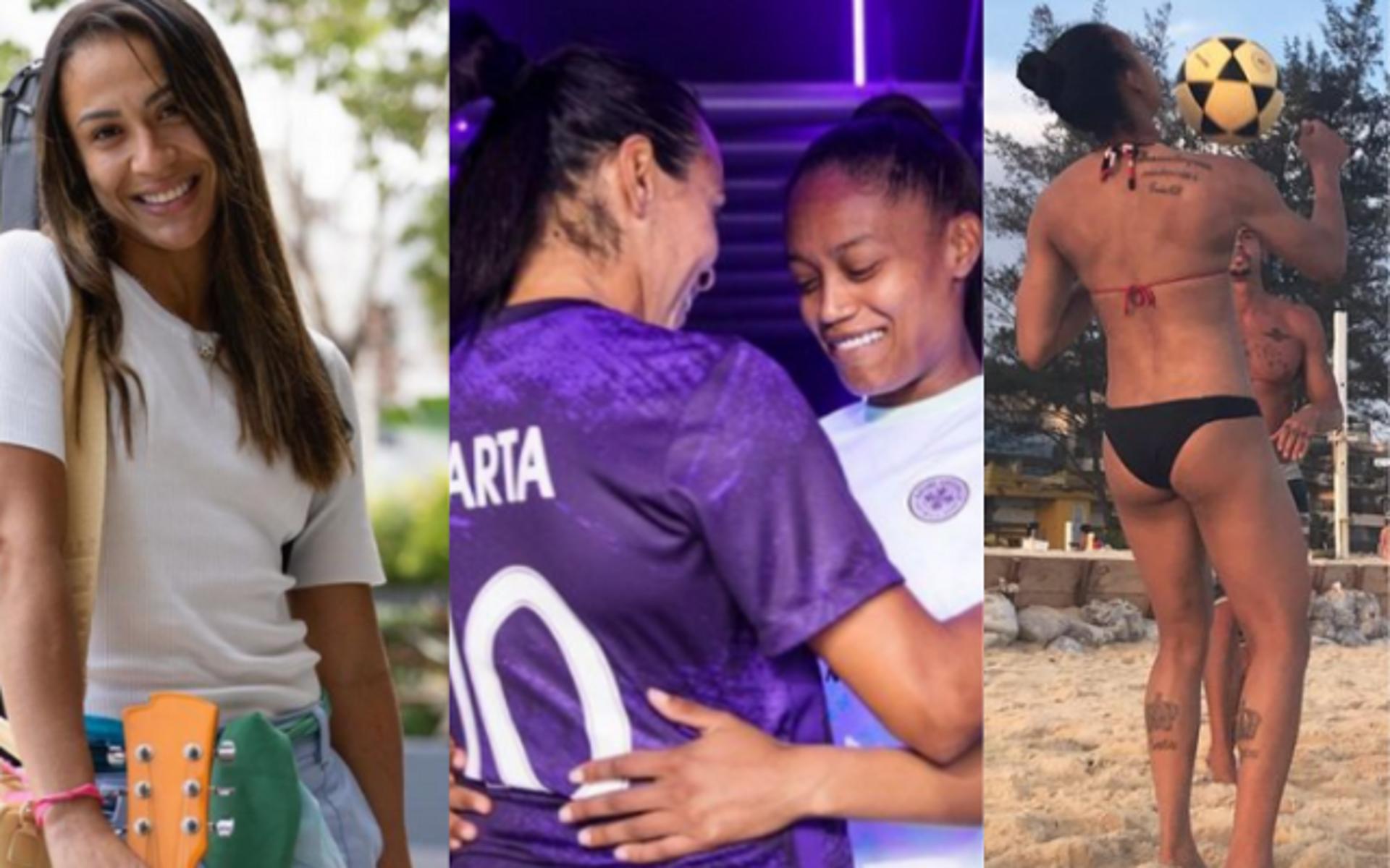 Jogadoras da Seleção fora de campo