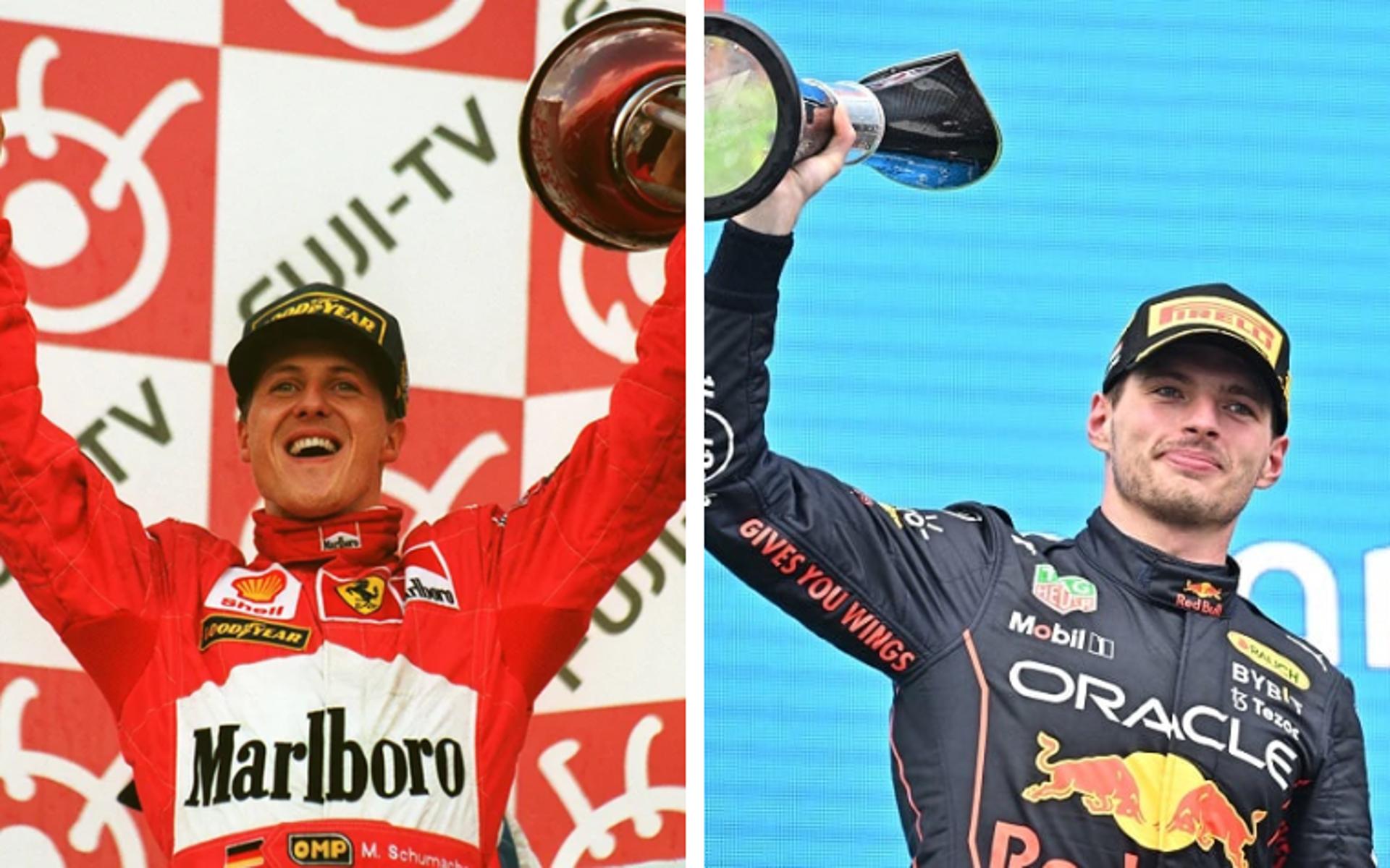 Michael Schumacher e Max Verstappen