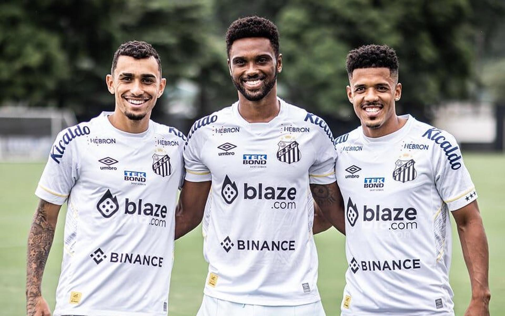 Jogadores do Água Santa assinaram contrato com o Santos até o fim de 2023