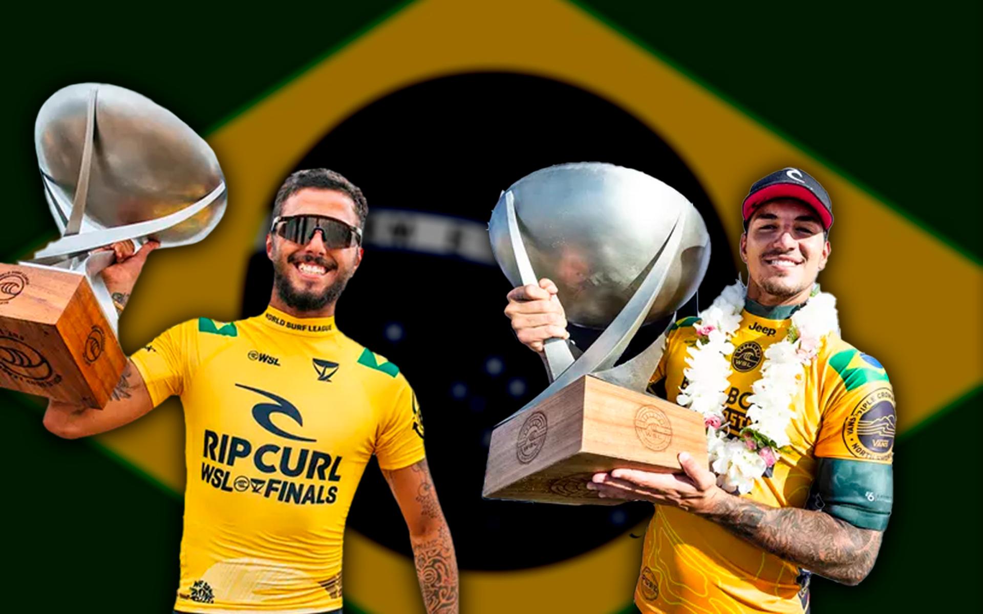 Filipe Toledo e Gabriel Medina