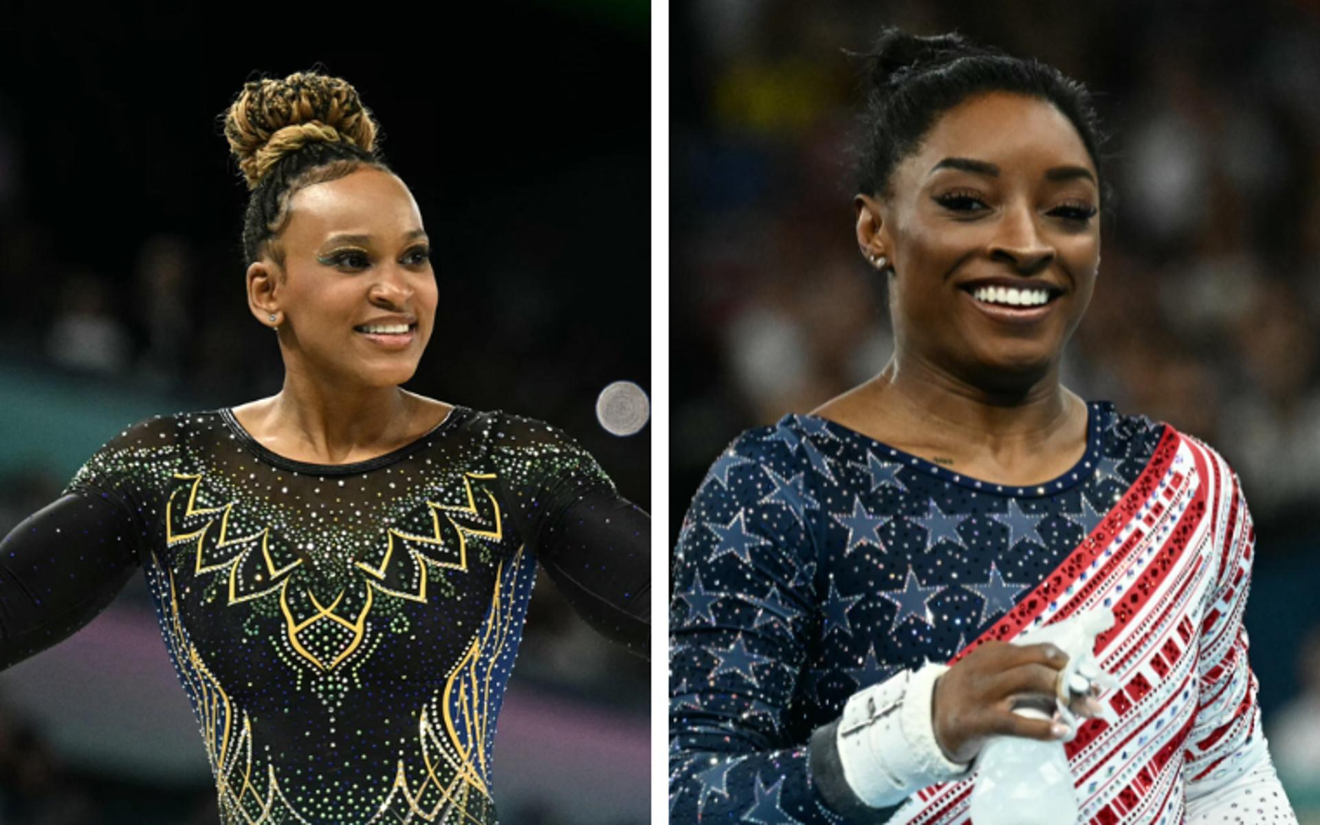 Rebeca Andrade x Simone Biles compare medalhas, títulos, altura, idade