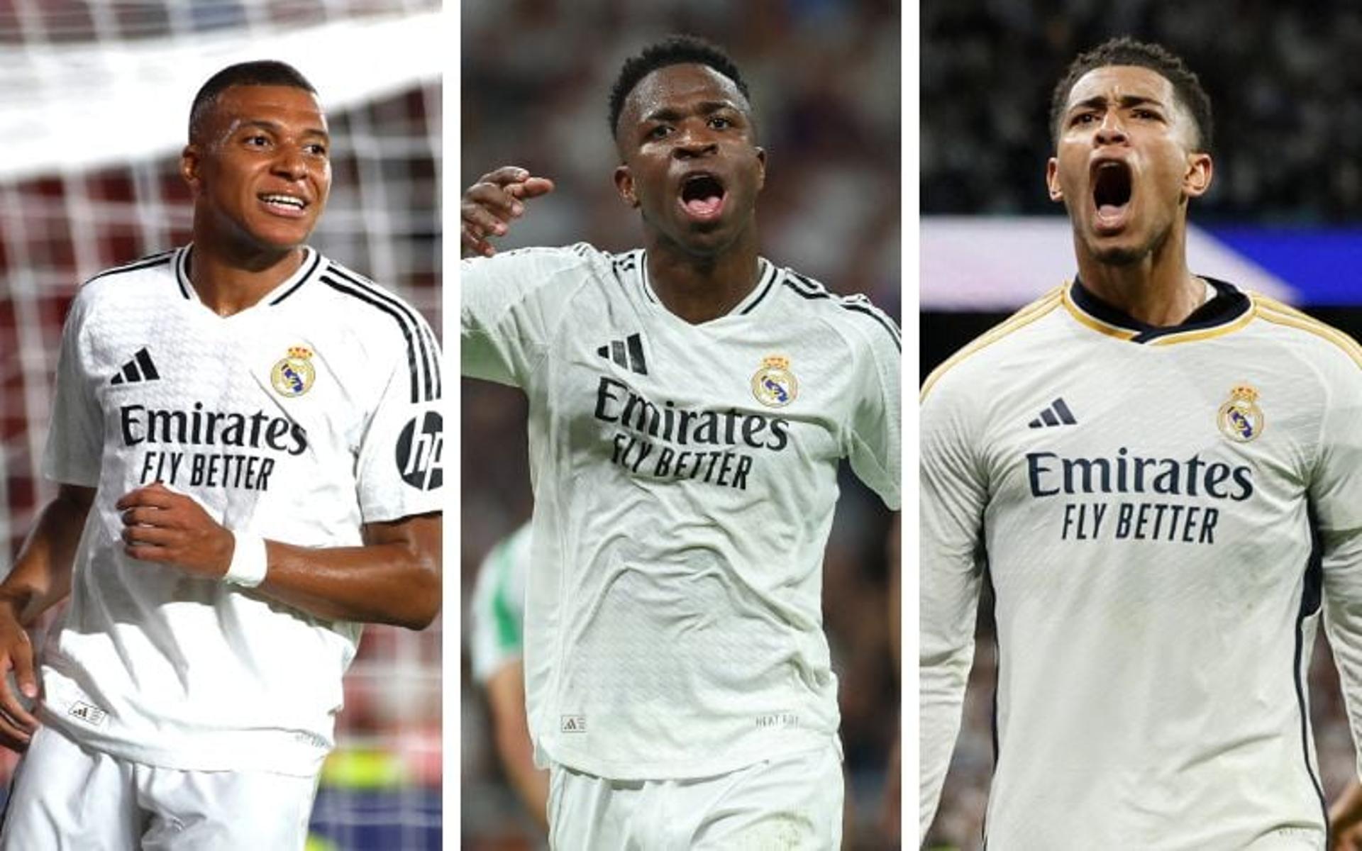 Mbappé, Vini Jr e Bellingham - Real Madrid