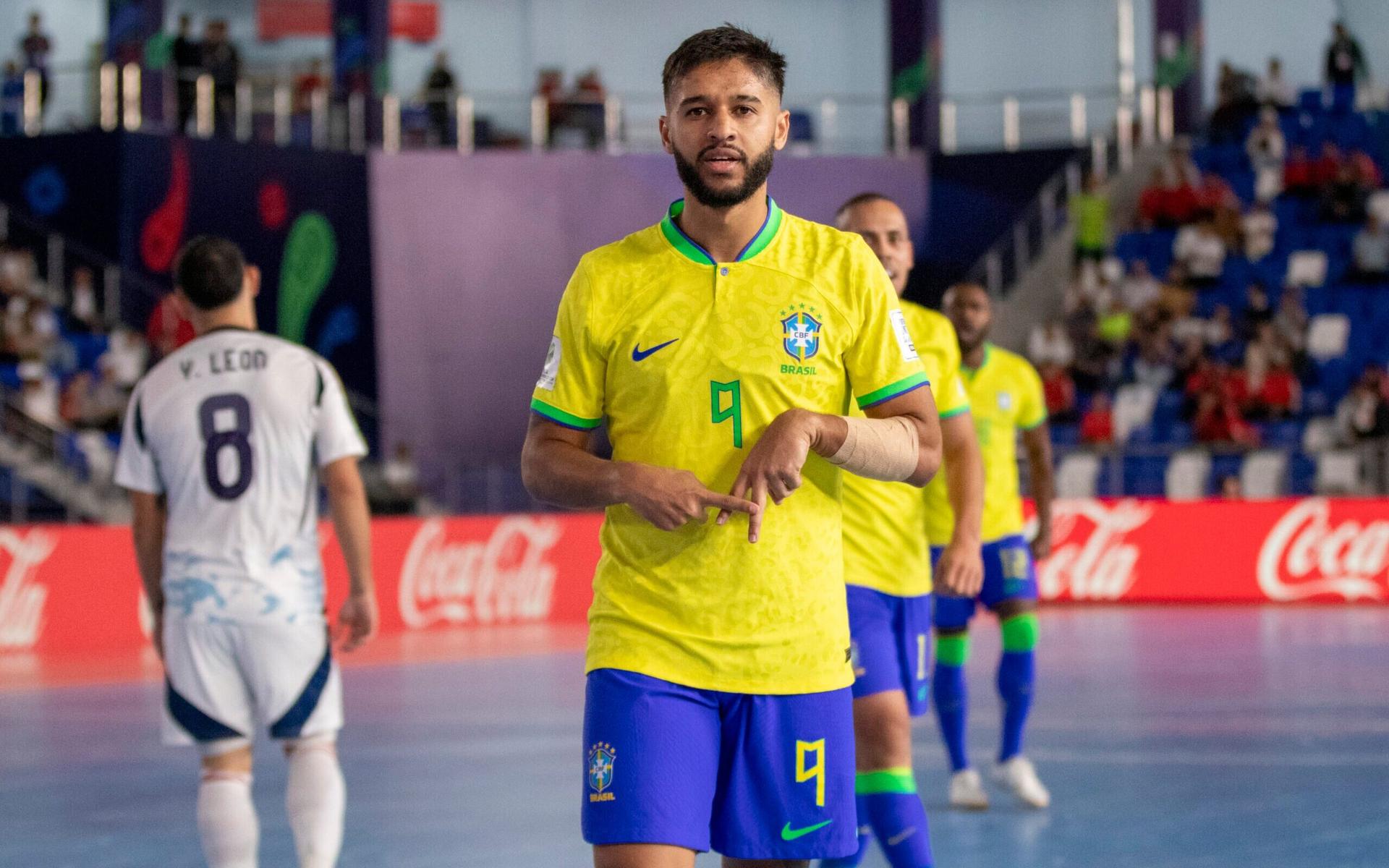 Brasil vence a Costa Rica y se clasifica a cuartos de final del Mundial de Futsal