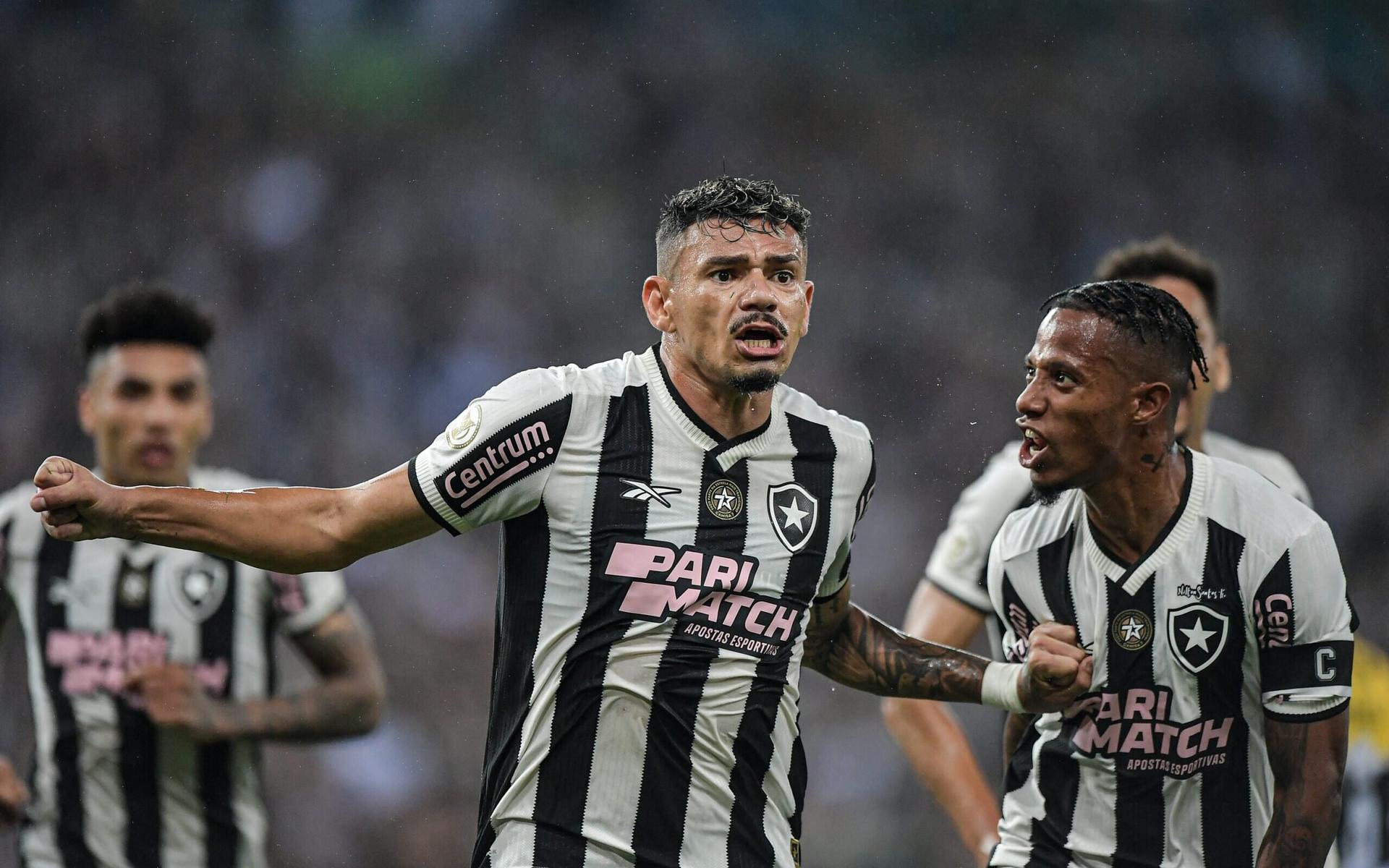 Tiquinho Soares, atacante do Botafogo, durante partida do Brasileirão