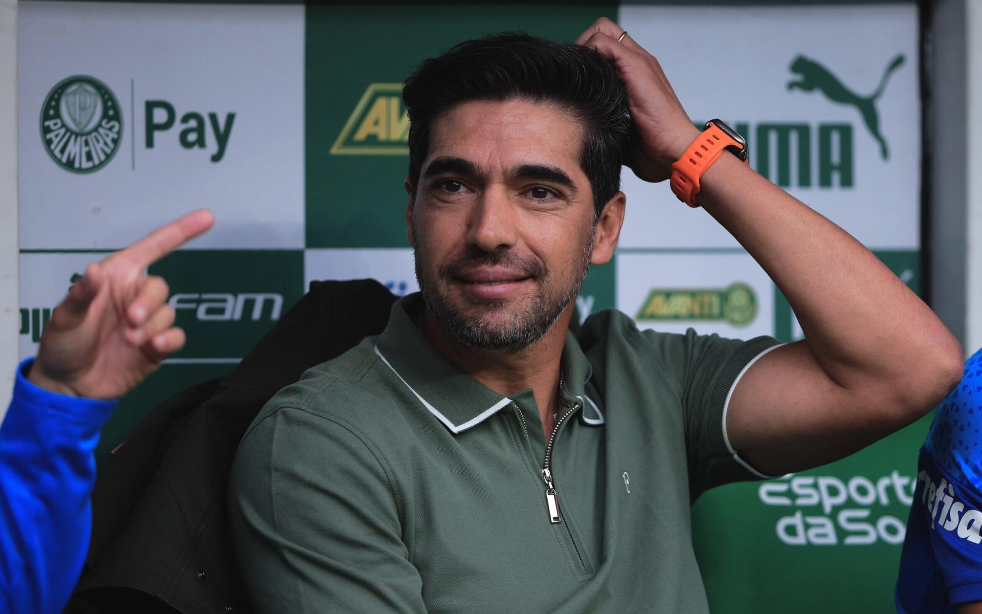 Abel Ferreira durante partida do Palmeiras