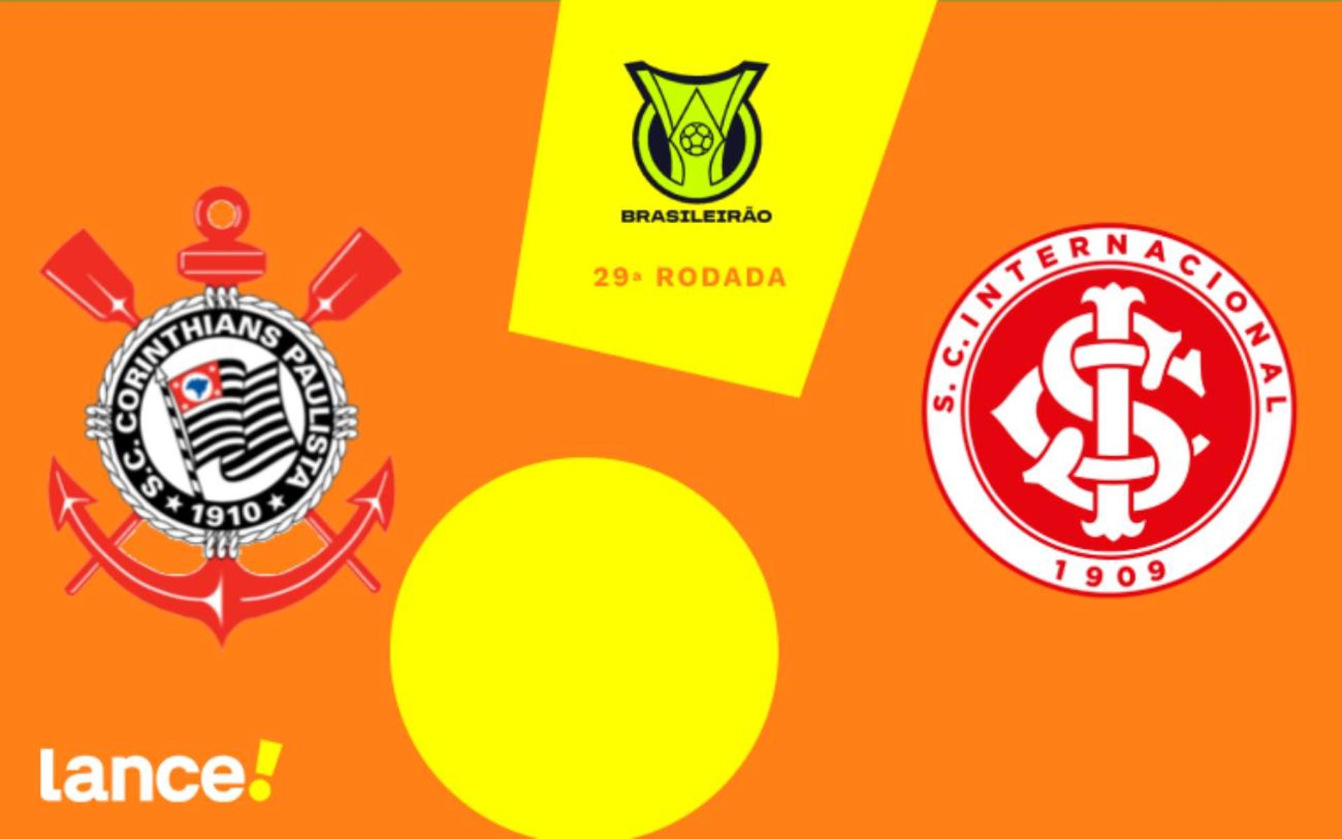 Corinthians x Internacional: onde assistir, horário e escalações Corinthians x Internacional: onde assistir, horário e escalações