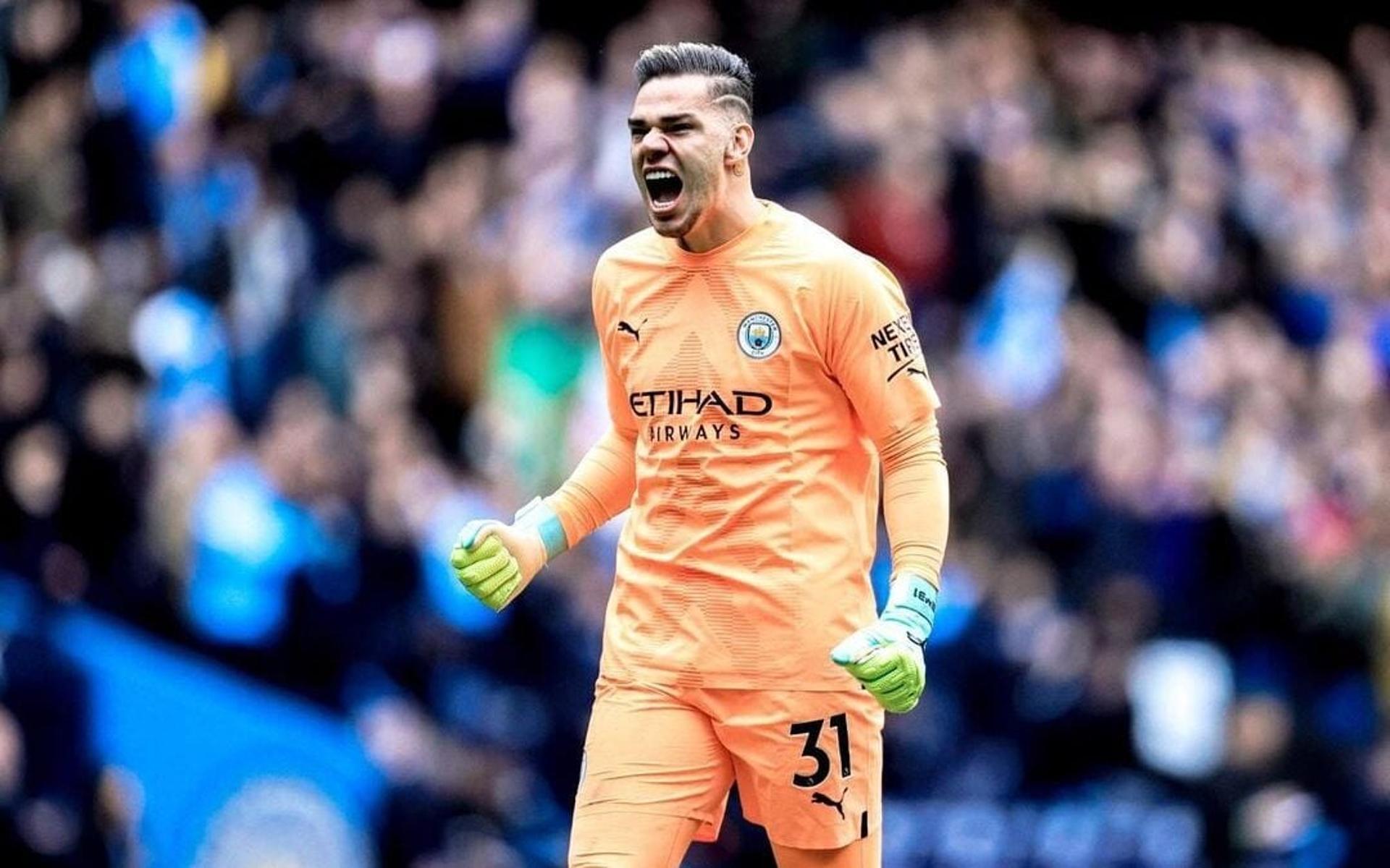 Éderson se tornou o goleiro com mais assistências em uma temporada de Premier League (Foto: Divulgação/Manchester City)