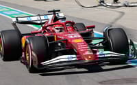 Charles Leclerc com sua Ferrari no GP do Canadá (foto: SHAWN THEW / POOL / AFP)