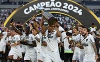 Botafogo superou o Atlético-MG para vencer seu primeiro título da Libertadores (Foto: ALEJANDRO PAGNI / AFP)