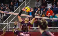 A equipe do Bauru em uma das vitórias no Campeonato Paulista de Vôlei (Divulgação)