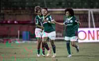 Brena comemora gol do Palmeiras na Ladies Cup 2025. (Foto: Divulgação: Guilherme Veiga/ Brasil Ladies Cup)