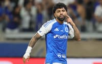 Gabigol comemora gol contra o Flamengo