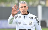 Vojvoda durante treinamento do Santos no CT Rei Pelé. (Foto: Jota Erre/AGIF Jota Erre/AGIF/ Gazeta Press)