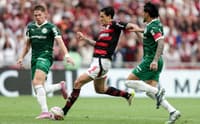 Pedro em ação em Flamengo x Palmeiras (Foto: Gilvan de Souza/Flamengo)