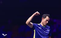 Hugo Calderano no WTT Champions de Frankfurt 2025 (Foto: World Table Tennis)