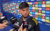 Biel em entrevista após Atlético-MG x Lanús (Foto: Reprodução)
