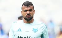 Fabrício Bruno jogador do Cruzeiro durante aquecimento antes da partida contra o Fluminense
