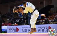 Leandro Gonçalves na quarta de final do Grand Slam 2025 (Foto: IJF)