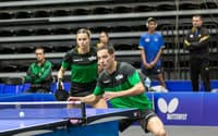 Bruna Takahashi e Hugo Calderano no Pan-Americano 2025 (Foto: ITTF Americas)