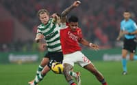 Pela Liga Portuguesa, Benfica e Sporting empataram por 1 a 1 (Foto: PATRICIA DE MELO MOREIRA / AFP)