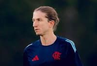 Filipe Luís Flamengo treino