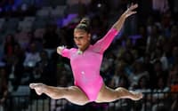 Flávia Saraiva garante top-4 na final da trave no Mundial de Ginâtica. (Foto: Melogym/ CBG)