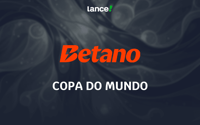 Imagem destaque do texto: Betano Copa do Mundo: guia completo para apostar, com logo da Betano