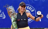 A brasiliense Luiza Fullana, campeã do W 15 de Mogi das Cruzes (Divulgação)