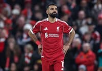 Mohamed Salah lamenta derrota do Liverpool para o Forest na Premier League (Foto: Darren Staples / AFP)