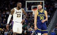 LeBron James - Stephen Curry - Los Angeles Lakers x Golden State Warriors - NBA
