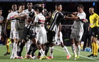 São Paulo vence o clássico contra o Santos no Morumbis. (Foto: Peter Leone/O Fotografico/Gazeta Press)