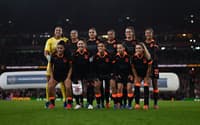 LONDON, ENGLAND - FEBRUARY 01: Players of SC Corinthians pose for a team photograph prior to the FIFA Women's Champions Cup 2026 Final match between Arsenal Women FC and SC Corinthians at Arsenal Stadium on February 01, 2026 in London, England. (Photo by Harriet Lander - FIFA/FIFA via Getty Images)