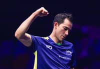Hugo Calderano no WTT Champions de Frankfurt 2025 (Foto: World Table Tennis)