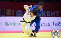 Jéssica Lima no Grand Slam de Tashkent 2026 (Foto: IJF)