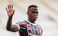 Jhon Arias durante vitória do Fluminense sobre o Nova Iguaçu, pelo Campeonato Carioca